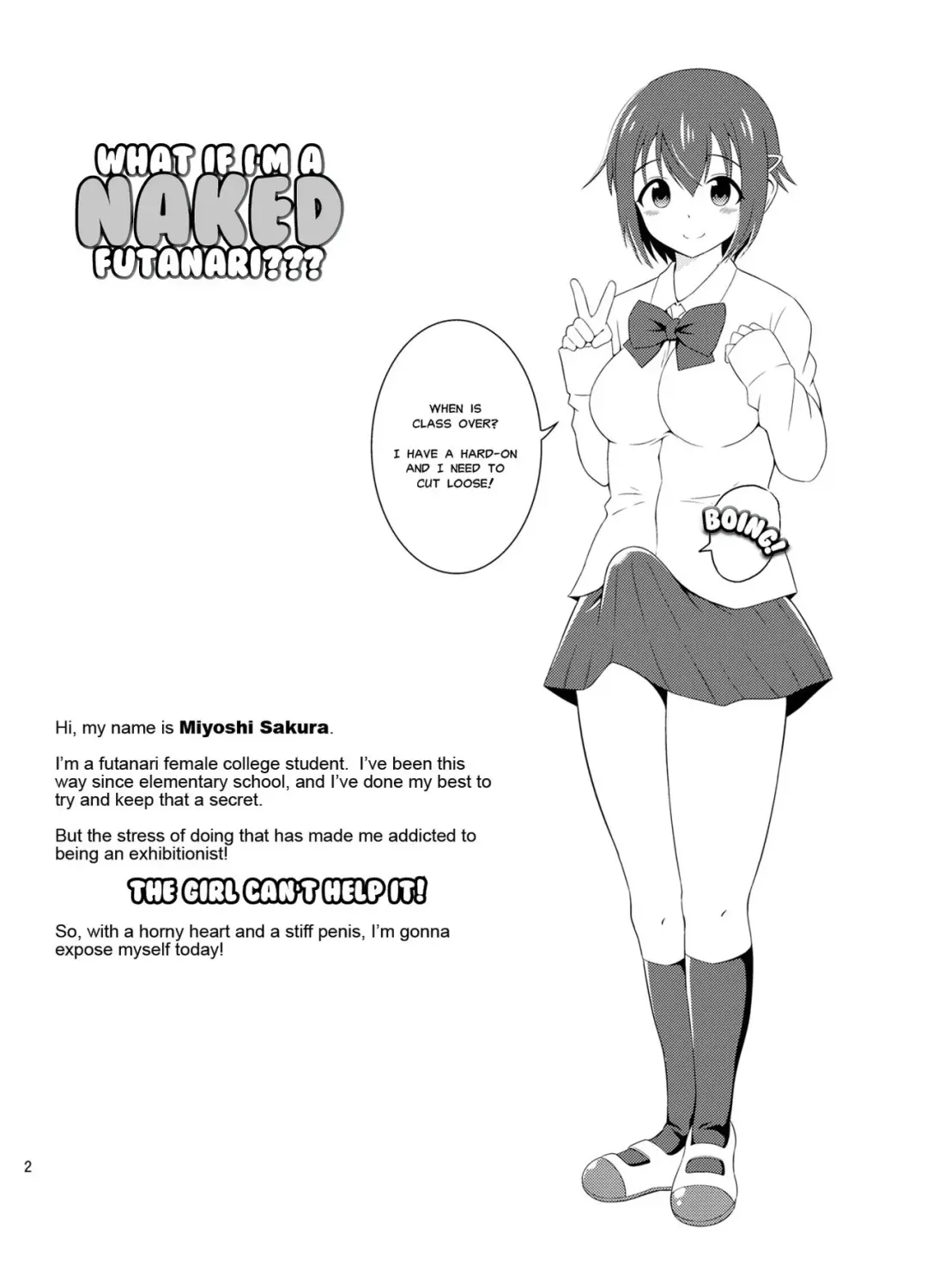 [Yuzu Ramune] Futanari Roshutsu JK desu ga? | What If I'm A Naked Futanari?? Fhentai - Page 3