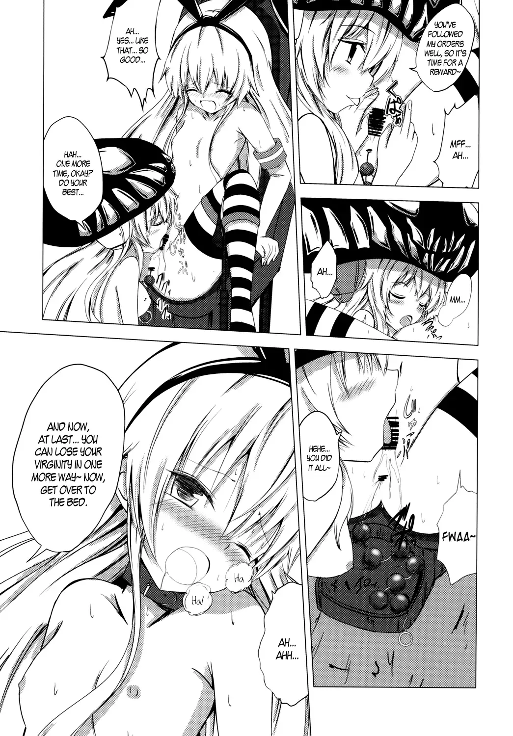 [Aikawa Ryou] Kuubo Wo-Kyuu-chan no Shimakaze Yuri Dorei Choukyou ~Anal Kaihatsu Hen~ | Standard Carrier Wo-Class Shimakaze's Yuri Slave Training ~Anal Development~ Fhentai - Page 14