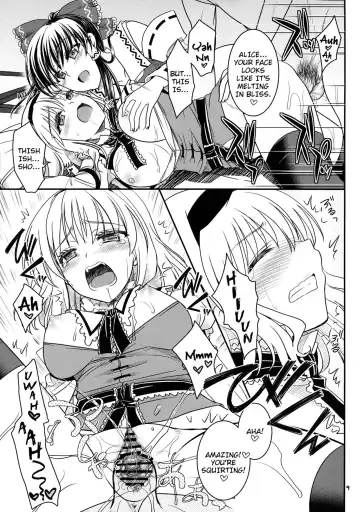 [Bakuya - Shigemiya Kyouhei] Reimu to Alice to | With Reimu and Alice... Fhentai - Page 8