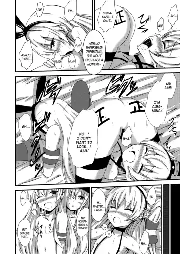 [Aikawa Ryou] Kuubo Wo-Kyuu-chan no Shimakaze Yuri Dorei Choukyou ~3P Choukyou Hen~ | Standard Carrier Wo-Class Shimakaze's Yuri Slave Training ~Threesome Training~ Fhentai - Page 11