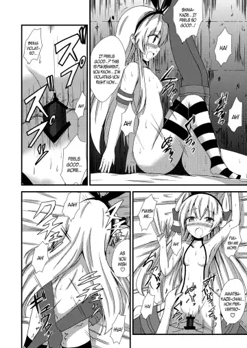 [Aikawa Ryou] Kuubo Wo-Kyuu-chan no Shimakaze Yuri Dorei Choukyou ~3P Choukyou Hen~ | Standard Carrier Wo-Class Shimakaze's Yuri Slave Training ~Threesome Training~ Fhentai - Page 15