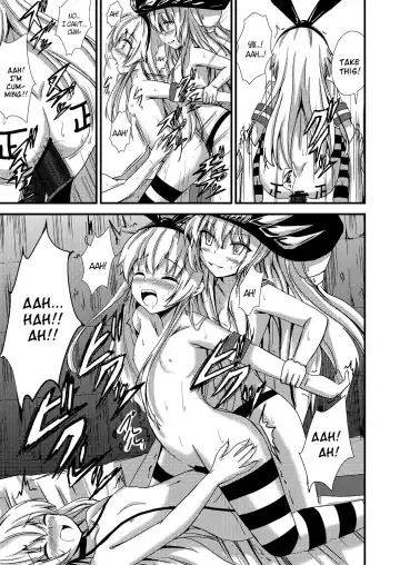 [Aikawa Ryou] Kuubo Wo-Kyuu-chan no Shimakaze Yuri Dorei Choukyou ~3P Choukyou Hen~ | Standard Carrier Wo-Class Shimakaze's Yuri Slave Training ~Threesome Training~ Fhentai - Page 20