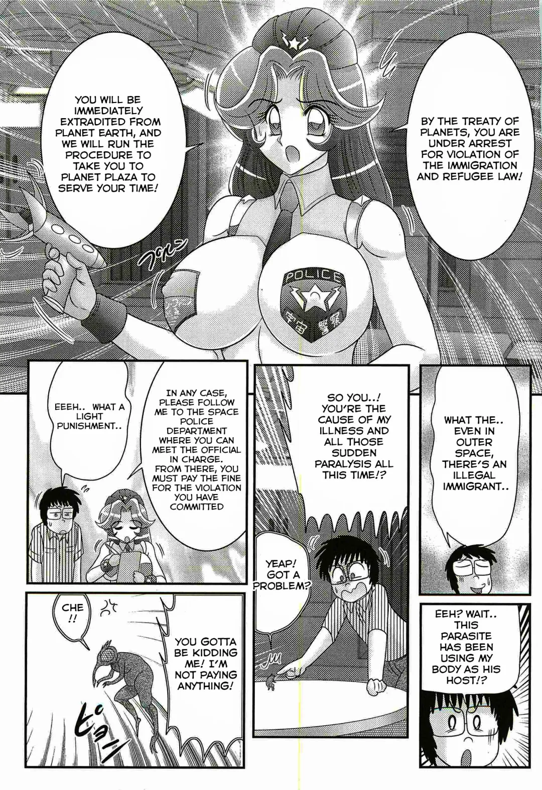 [Kamitou Masaki] Uchuu Fukei Karen Junsa -Kouzen Waisetsu- | Space Police Karen Ch. 1 Fhentai - Page 21