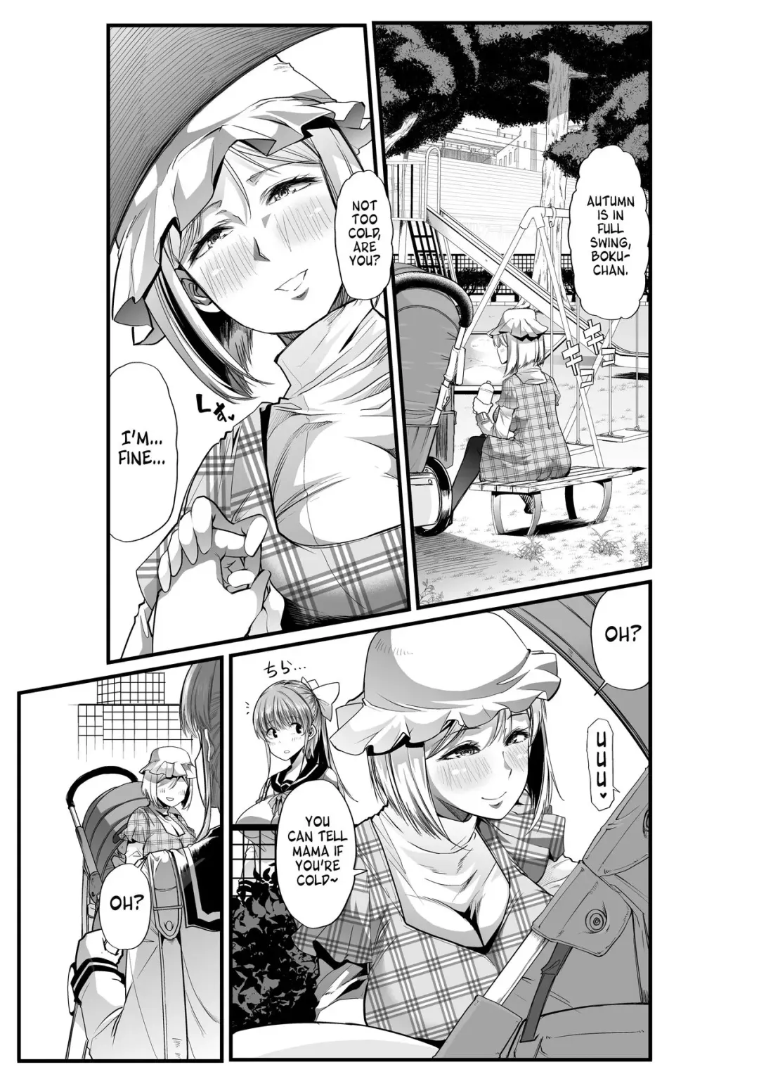 [Goya] Mama to? ~Osanpo Shikoshiko to Onee-chan no Kuchiutsushi Milk~ Fhentai - Page 2