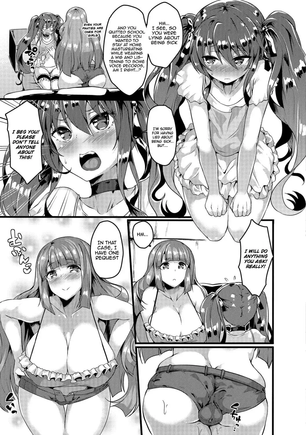 [Kasuga Mayu] Nikushokukei Futanari Joshi vs Soushokukei Otokonoko | Carnivorous Futanari girl vs Herbivorous Trap Fhentai - Page 7