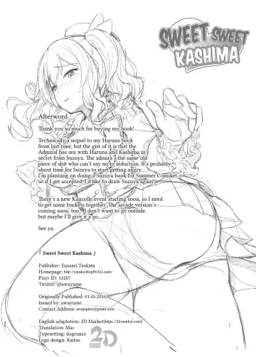[Awayume] Amaama Kashima | Sweet Sweet Kashima (decensored) Fhentai - Page 21