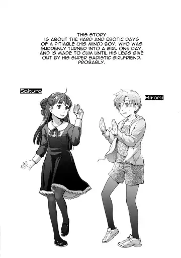 [Hidari Kagetora] Nyotaika Shita Ore o Do-S Kanojo ga DenMa de Ikaseyou to Suru Ken ni Tsuite | The Story of How My Super Sadistic Girlfriend Tried to Make the Gender-Swapped Me Come With an Electric Massager Fhentai - Page 4