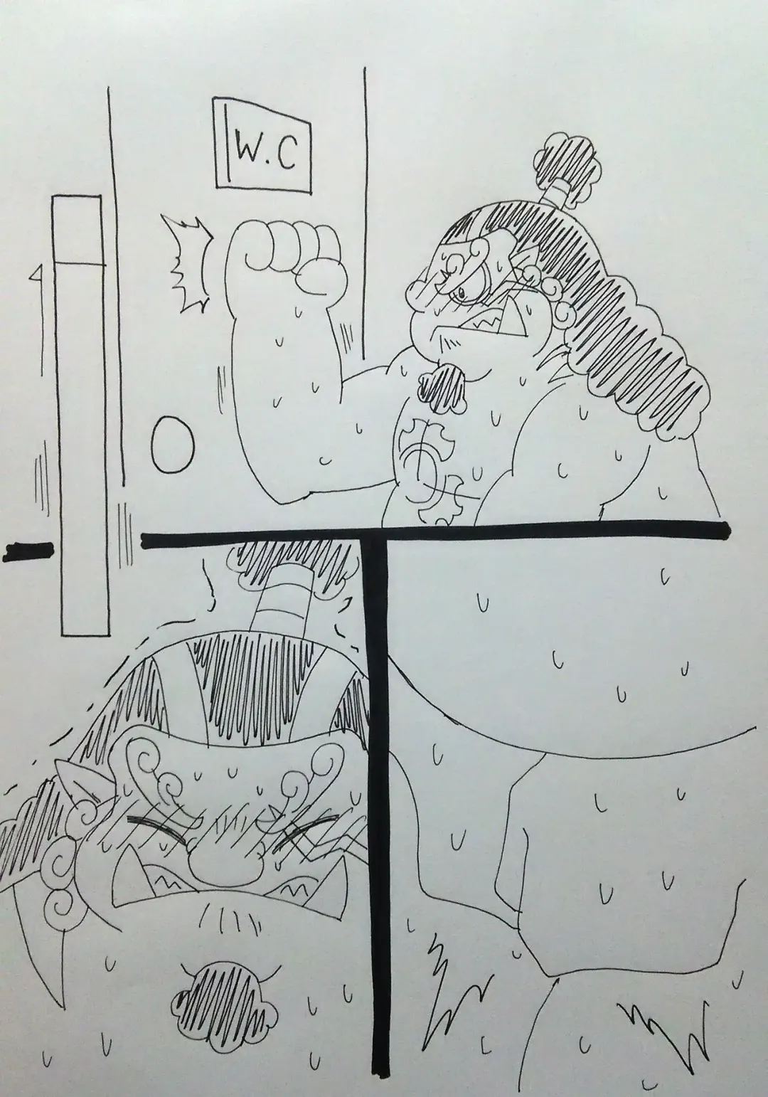 [Enbuoo] ジンベエ、おしっこ我慢 Fhentai - Page 2