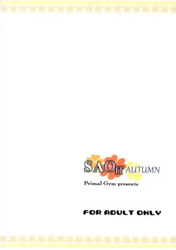 [Kawase Seiki] SAOff AUTUMN Fhentai - Page 22