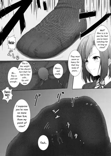 [Dre - Hachimitsu] Soutaisei Kyodai Shoujo | Relative Giantess Fhentai - Page 23
