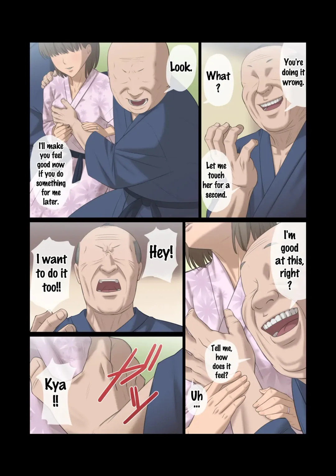 Kinjo no Ojii-san ni Onsen ni Tsureteikarete Okasareta Wakazuma Fhentai - Page 17