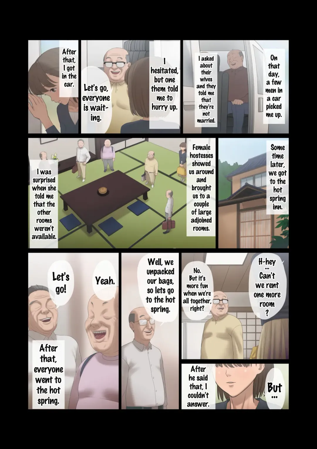 Kinjo no Ojii-san ni Onsen ni Tsureteikarete Okasareta Wakazuma Fhentai - Page 3