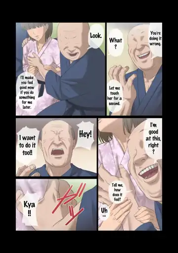 Kinjo no Ojii-san ni Onsen ni Tsureteikarete Okasareta Wakazuma Fhentai - Page 17