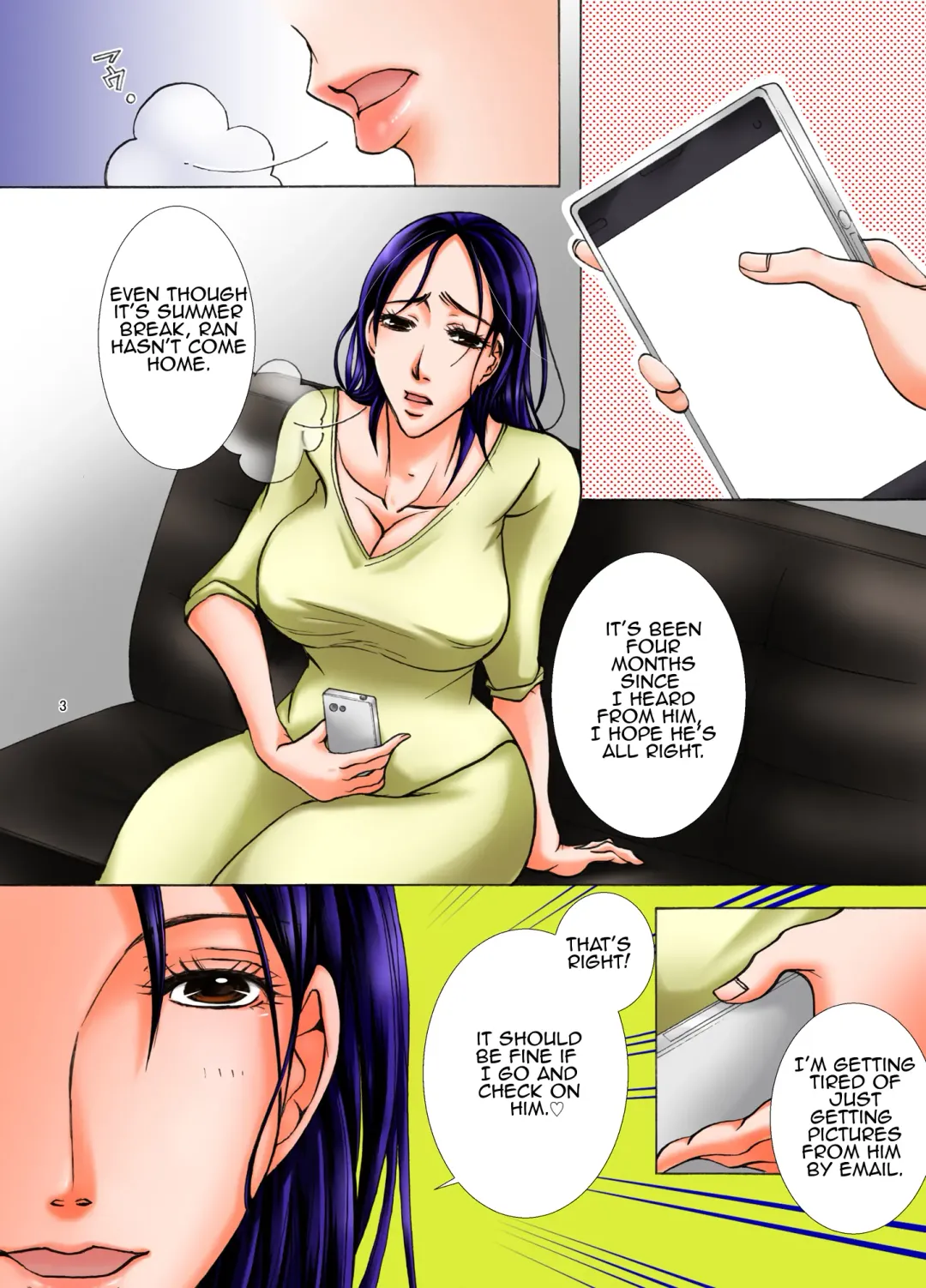 [Nyanko Mic] Haha ga Netoru Toki | When I took my mother Fhentai - Page 3