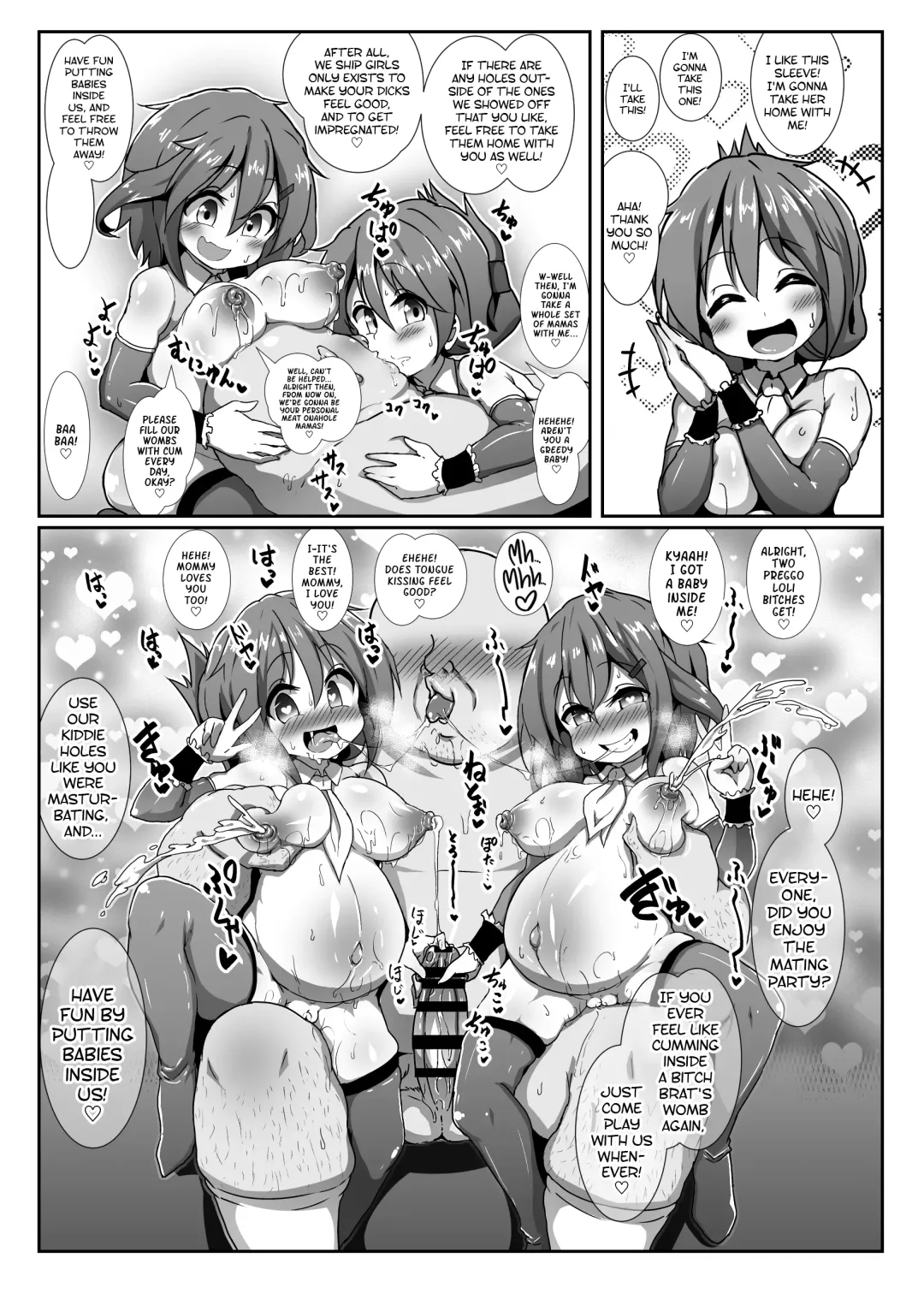 Kozukuri Chinjufu ~Mesugaki Kanmusu no Shikyuu de Tanoshiku Onaho o Tsukutte Asobou~ | Baby Making Naval Base ~Let's Have Fun Making Onaholes With Bitch Brat Ship Girls' Wombs~ Fhentai - Page 33