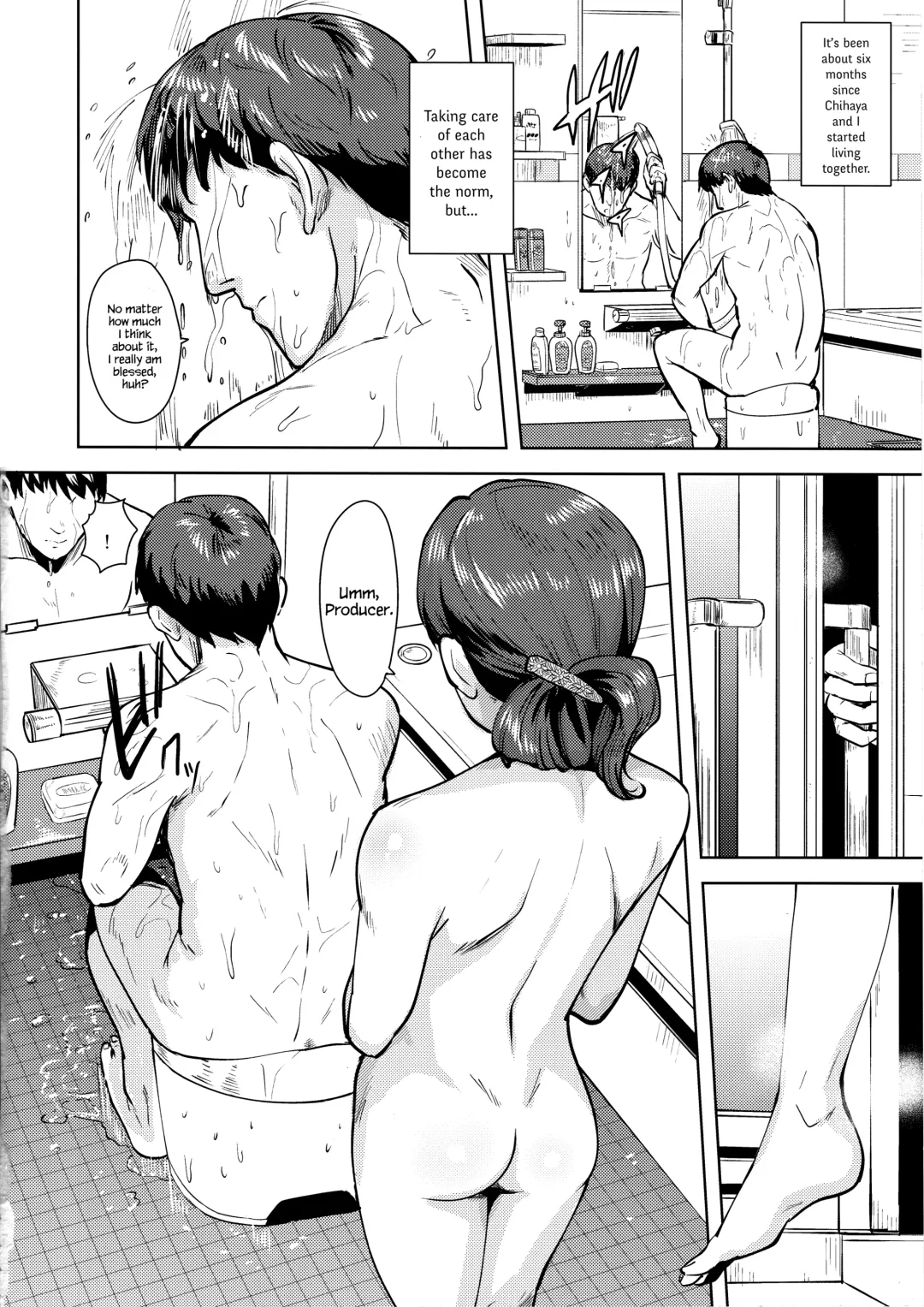 [Tsurui] Chihaya to Ofuro | Bath with Chihaya Fhentai - Page 4