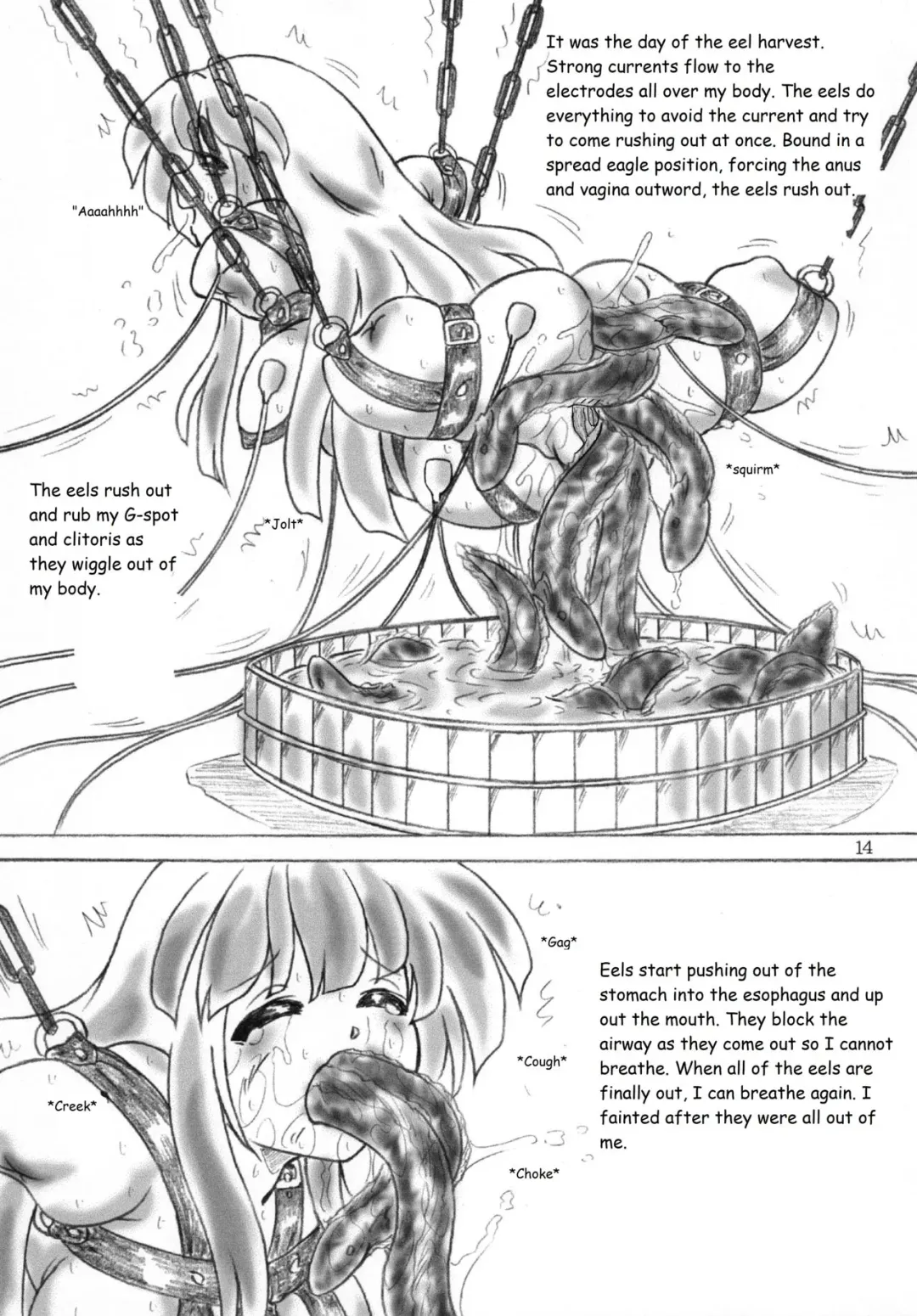 [Sumomo Ex] Jintai Unagi Youshokujou Omake Paper Tsuki | Human Eel Farm (decensored) Fhentai - Page 13