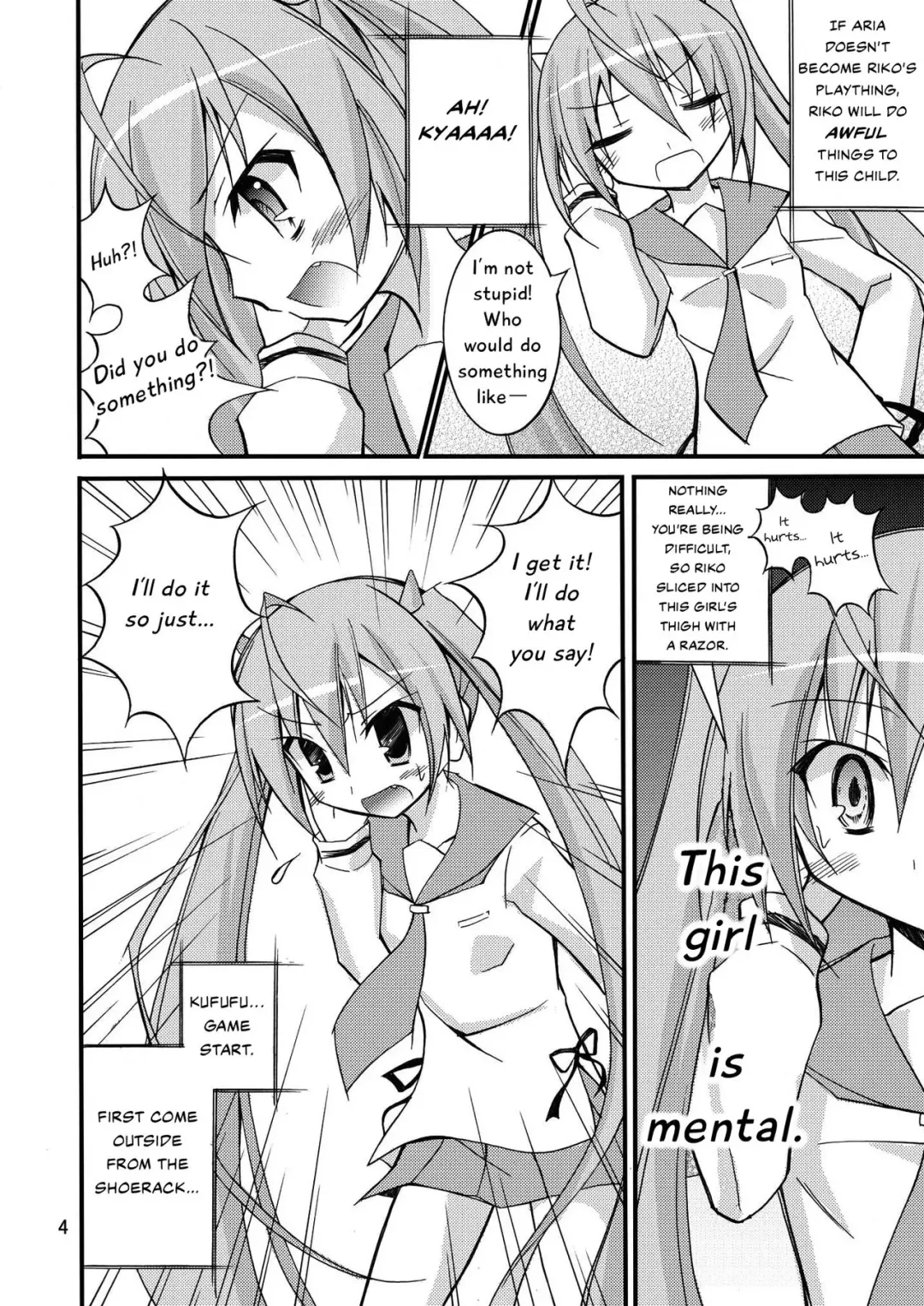 [Matsuno Susumu] Aria no Enkaku Kyousei Roshutsu | Aria's Remote Compulsive Exposure Fhentai - Page 3