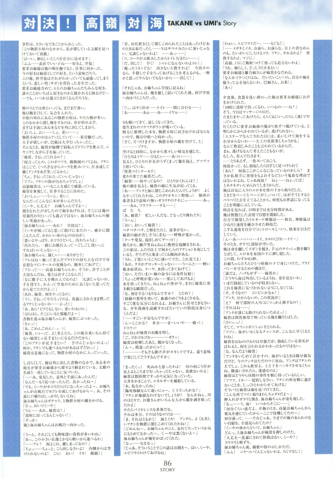 [Shironeko Sanbou] Nee, Chan to Shiyou yo! Official Fanbook - Ai to Batou no Hibi Fhentai - Page 88