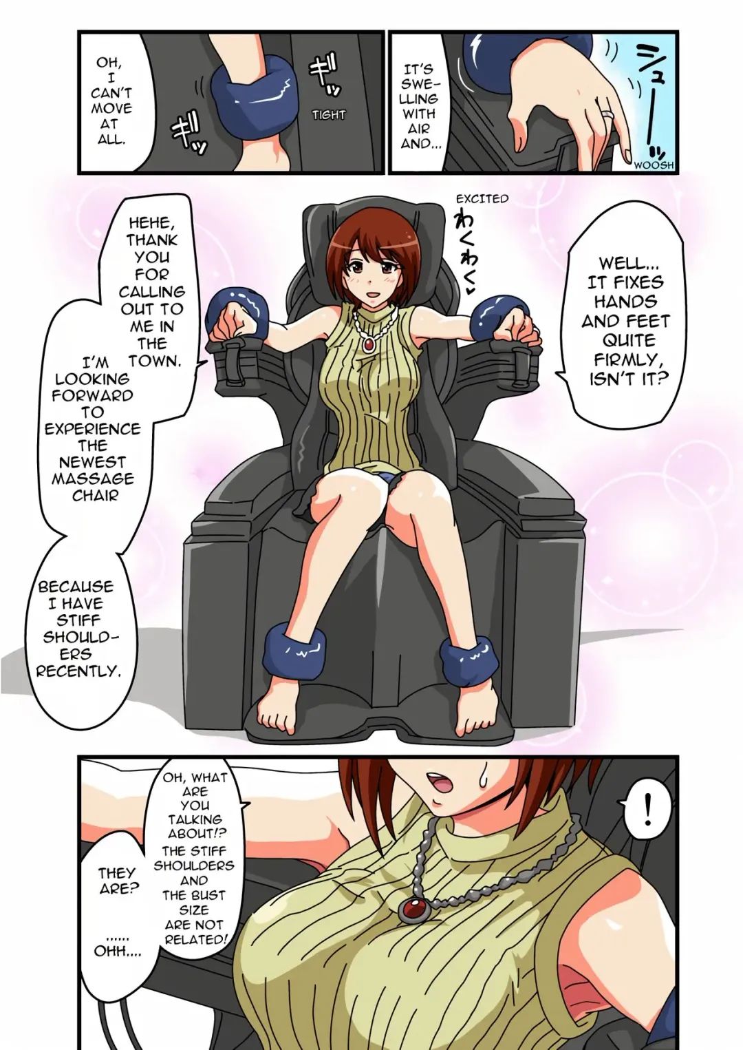 [Ponpoko Heihachirou] Kusuguri Massage Chair | Tickle Massage Chair Fhentai - Page 1
