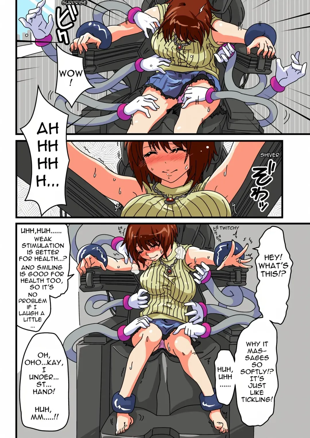 [Ponpoko Heihachirou] Kusuguri Massage Chair | Tickle Massage Chair Fhentai - Page 6