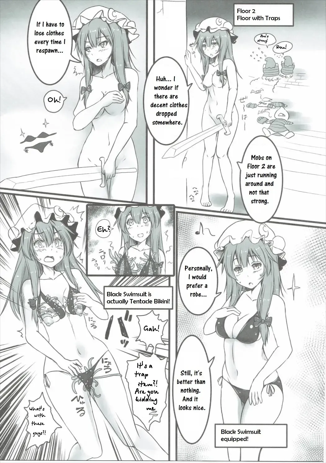 [Monikano] Patchouli ga Ero Dungeon de Hidoi Me ni Au Hon Fhentai - Page 10