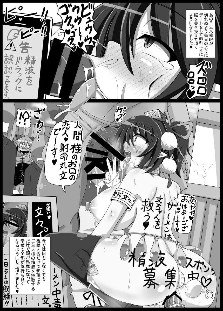 [Rindou - Roki] Dokusen Scoop! Kyousei Love Love Shameimaru Aya Mitchaku! Fhentai - Page 17