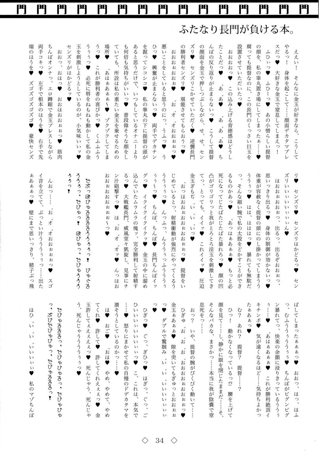 Futanari Nagato ga Makeru hon. Fhentai - Page 34