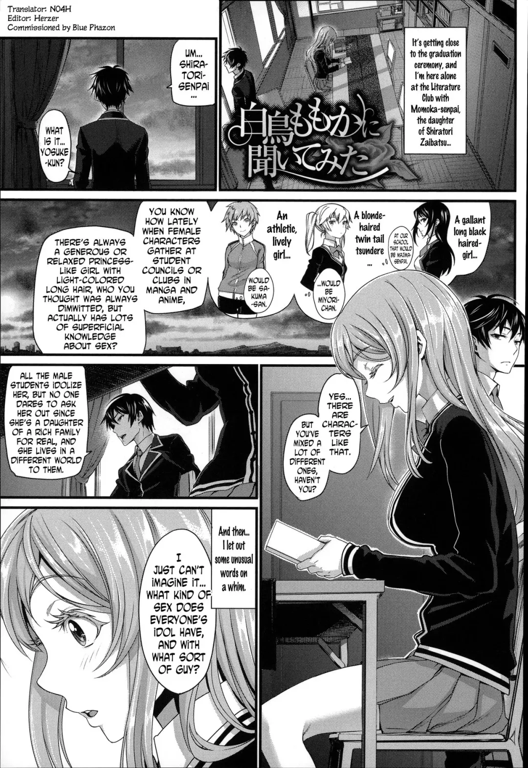 [Miyabi] Shiratori Momoka ni Kiitemita | I Tried Asking Shiratori Momoka Fhentai - Page 1