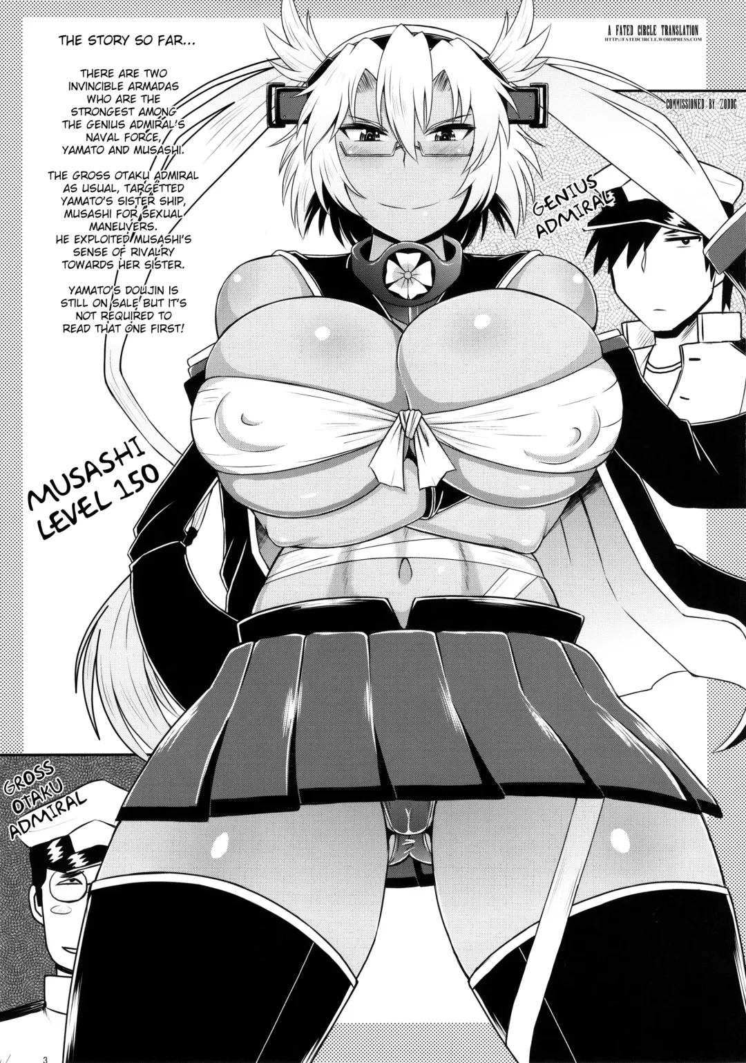 [Deep Valley] Senkan Musashi Ranshi Seiatsu Sakusen ~Kimoota Teitoku Chinpou Gyorai ga Musashi no Shojo Soukou o Chokugeki Kantsuu! Takumashii Nyotai o Bosen ni Kaisou Shite Shison Hanshoku Saseru Fhentai - Page 4