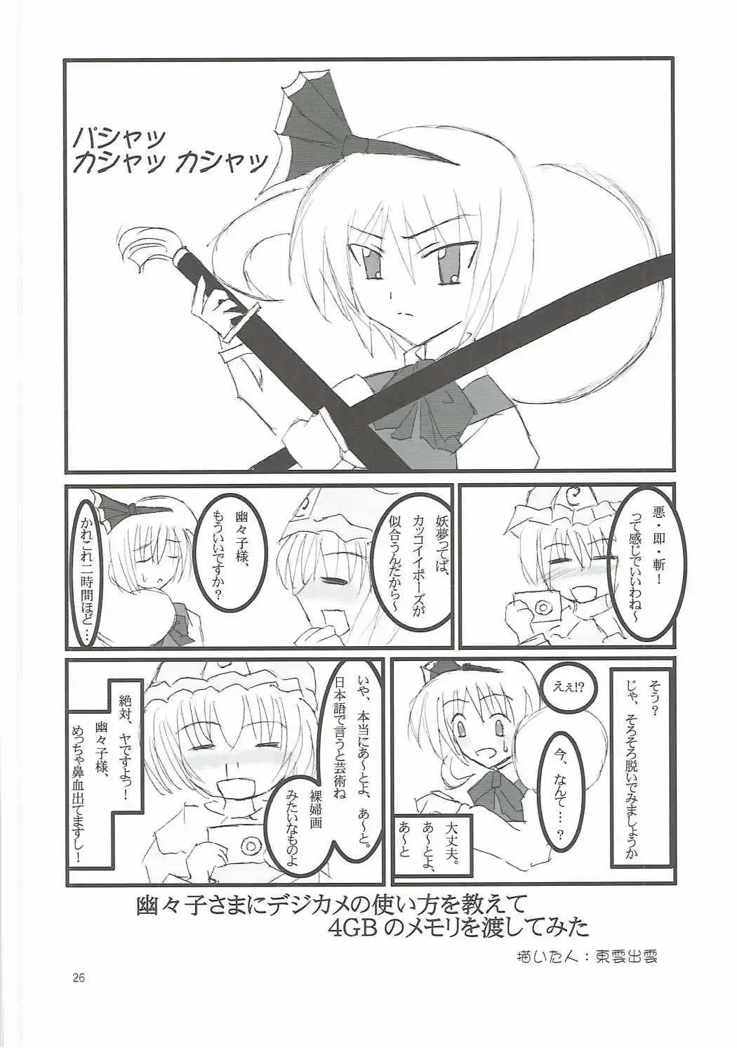 [Ayachi - Kurori - Suwa Izumo] Shiyouzumi Koumakan Fhentai - Page 25