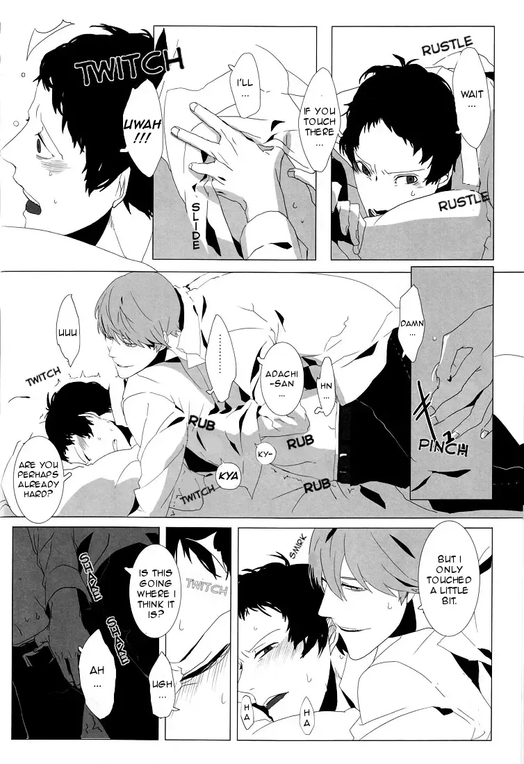 [Hg] Let's Eat. Shujinkou ga Adachi Tohru o Oishiku Itadaku Hon | Let's Eat. A Delicious Hero, Adachi Tohru Doujinshi Fhentai - Page 13