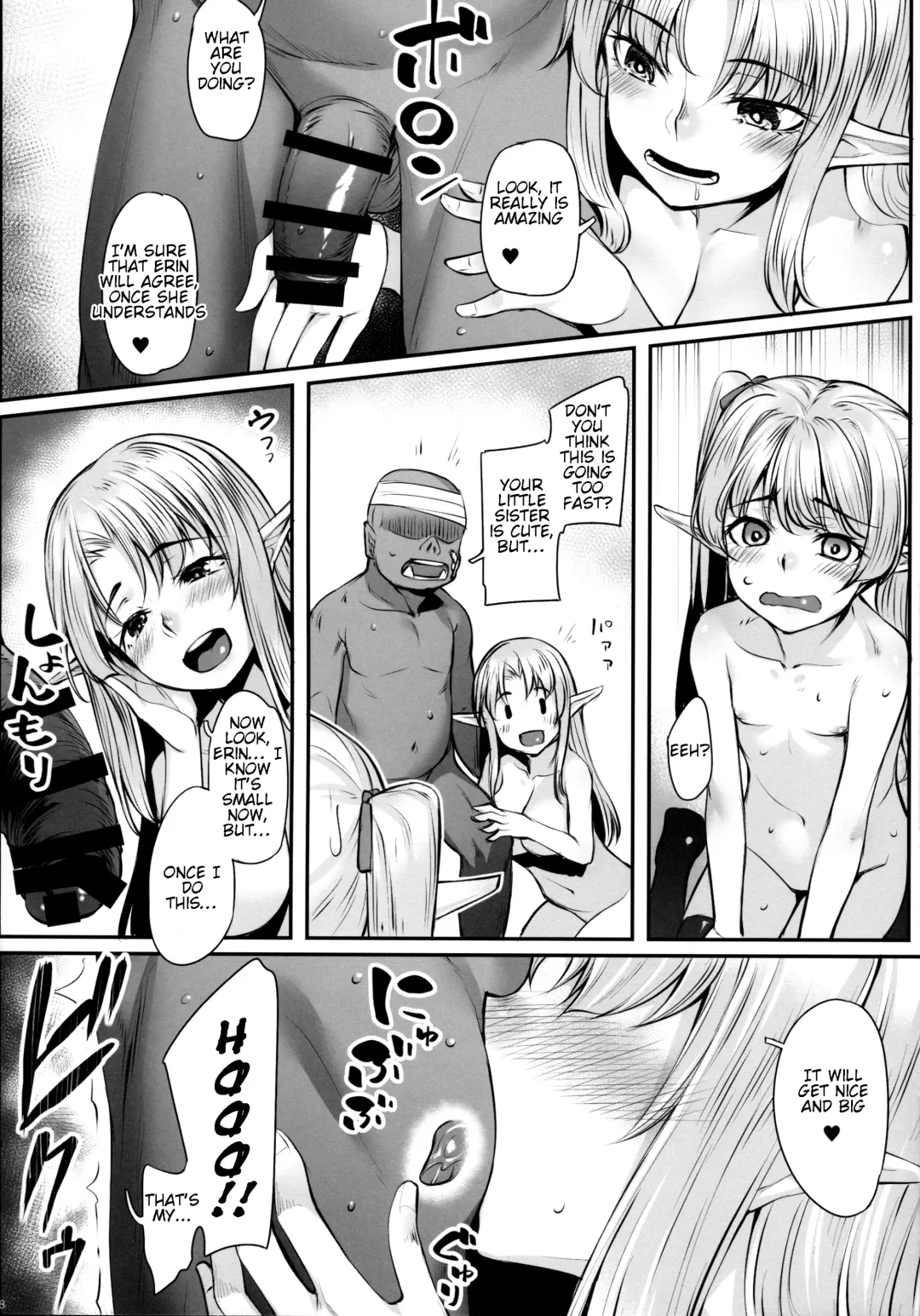 [Kasei] Elf Shimai to Orc-san | Elf Sisters And The Orc Fhentai - Page 10