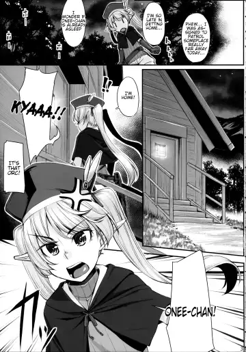 [Kasei] Elf Shimai to Orc-san | Elf Sisters And The Orc Fhentai - Page 5