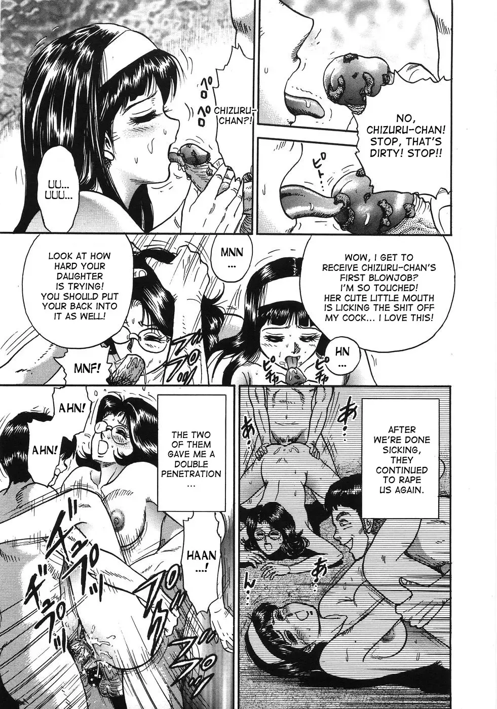 [Chikaishi Masashi] Ojoku no Oyako | Disgraced Mother and Daughter Fhentai - Page 35