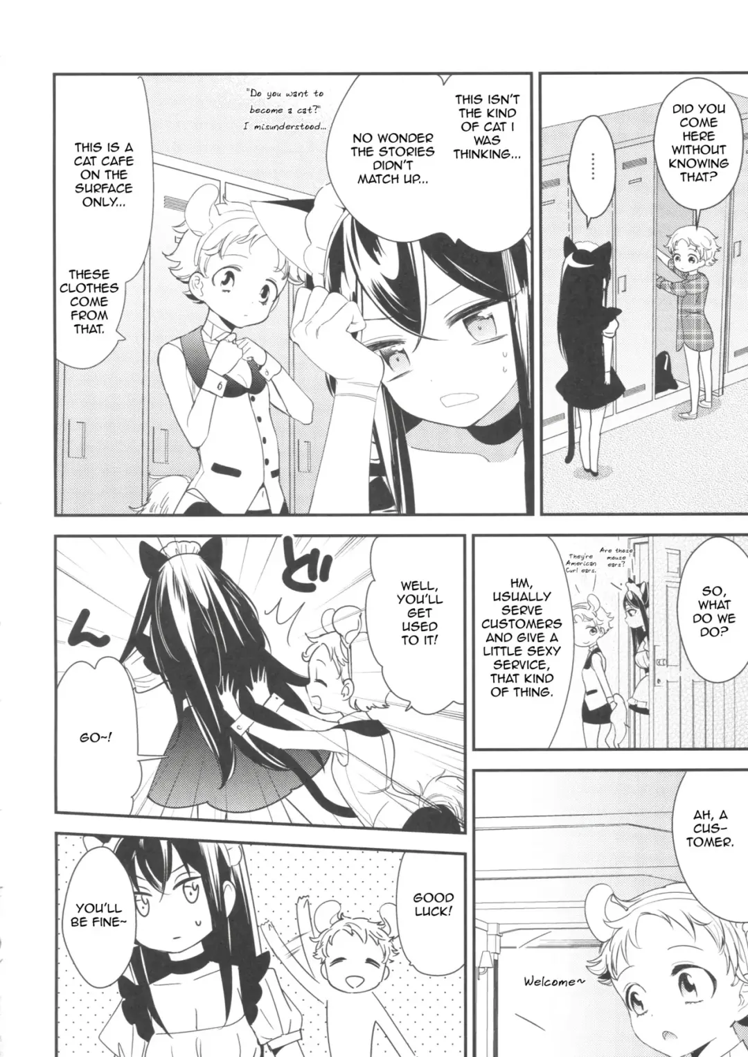 [Gyuunyuu Rinda - Homura Subaru] Tachi Masshigura ~Neko Cafe Yuri Goudou~ Fhentai - Page 19