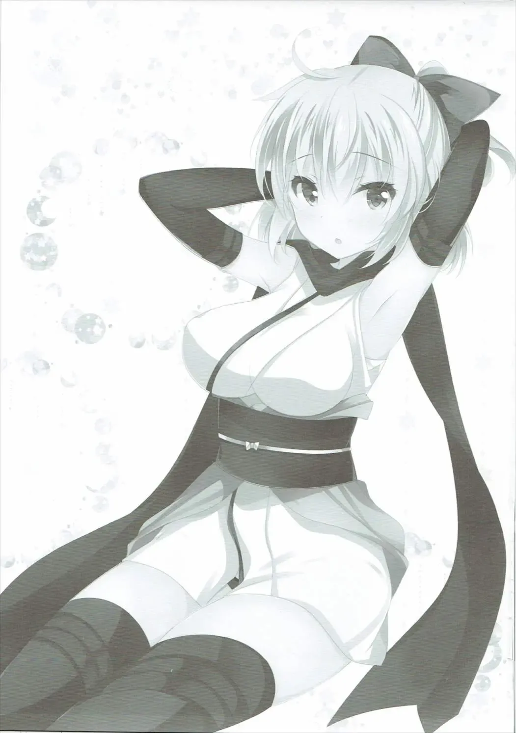 [Ichiyo Moka] Atsui node Okita-san ni Mizugi o Kisete mita Fhentai - Page 2