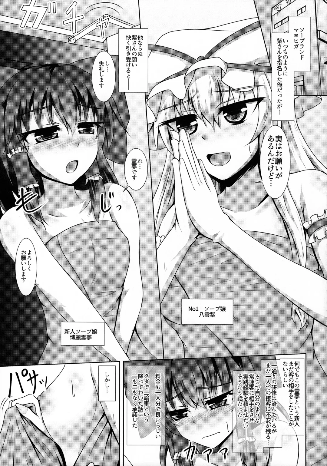 [Toono Suika] Yakumo Yukari to Fuuzoku de Shitai! W Shinjin Kyouiku Hakurei Reimu Hen Fhentai - Page 4