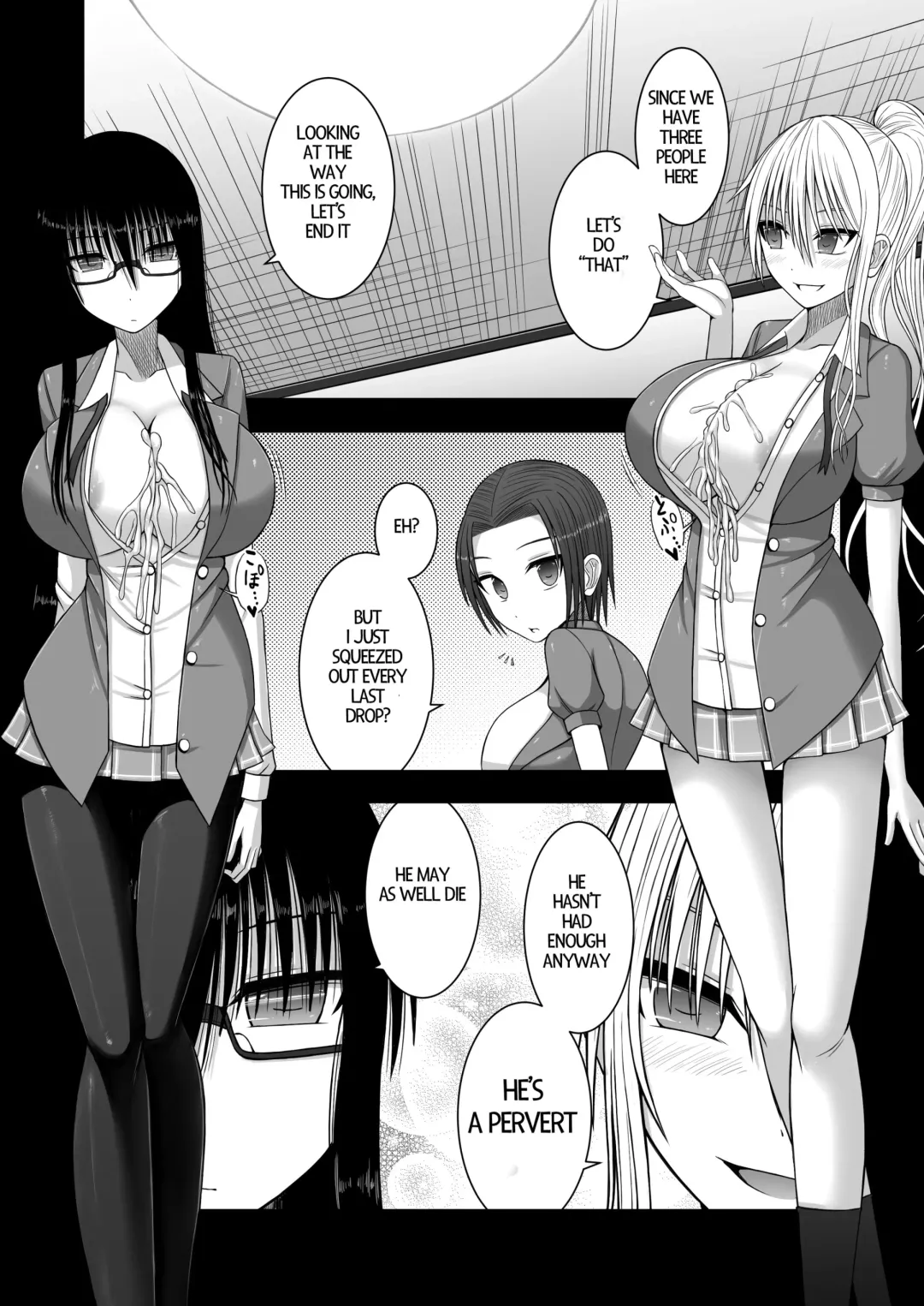 [Aeba Fuchi] Erochichi Joshikousei ni Shinu hodo Shiboritorareru | Being Milked To Death By Busty Erotic Highschool Girls Fhentai - Page 16