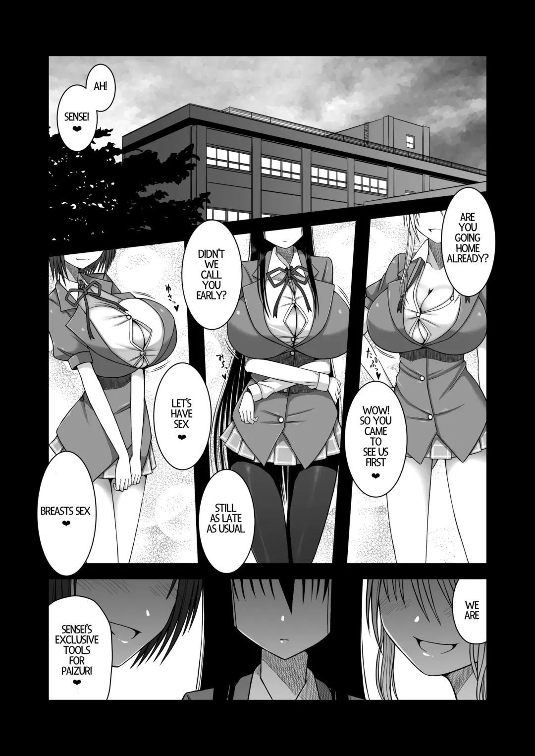 [Aeba Fuchi] Erochichi Joshikousei ni Shinu hodo Shiboritorareru | Being Milked To Death By Busty Erotic Highschool Girls Fhentai - Page 3