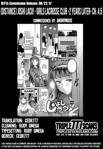 [Distance] Joshi Lacu! - Girls Lacrosse Club ~2 Years Later~ Ch. 4.5 Fhentai - Page 19