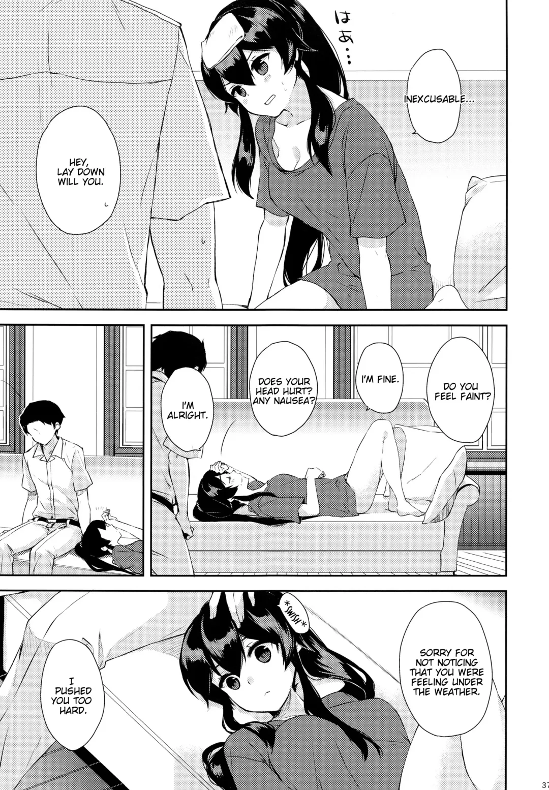 [Ichinomiya] Yoru Yahagi ~Teitoku to Himitsu no Sofa Jouji~ Fhentai - Page 36