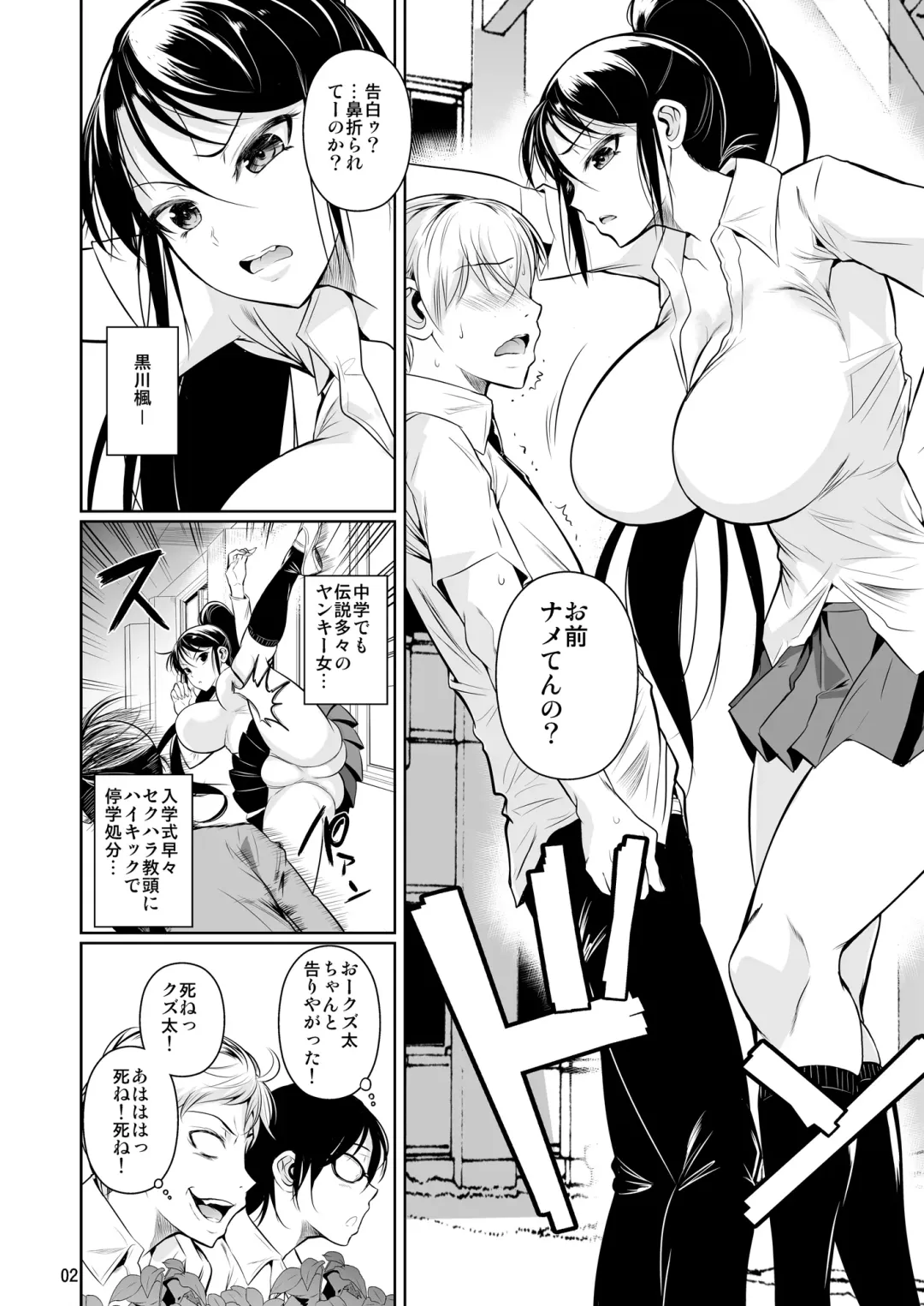 [Fuetakishi] Batsu Game de Yankee Onna ni Kokuttemita Fhentai - Page 3