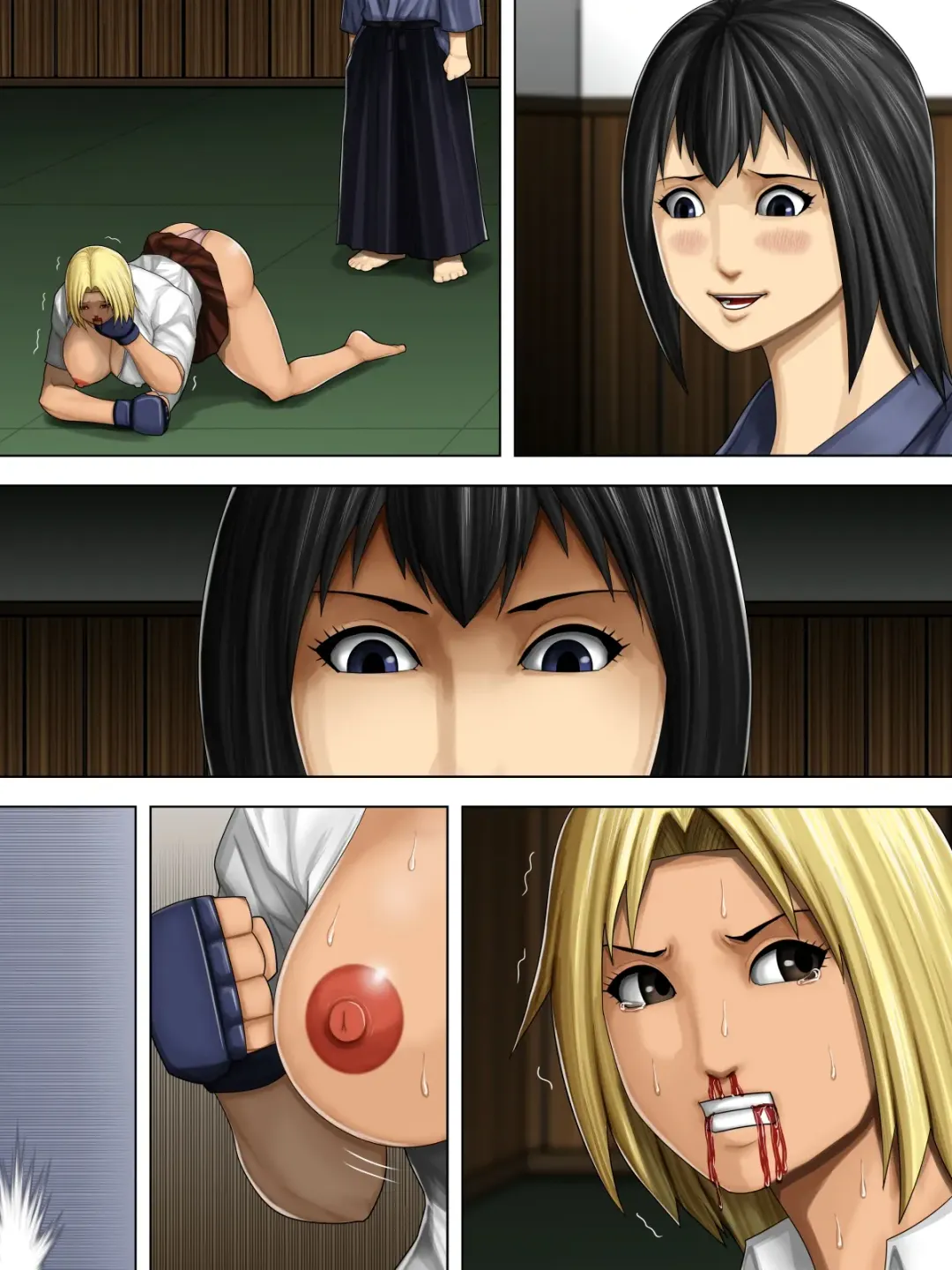 [Takasaki Jiro] Furyou Musume vs Aiki Jujitsu -Furyou Musume ga Juurin Sareru Kakutou Eroryona Manga- Fhentai - Page 43