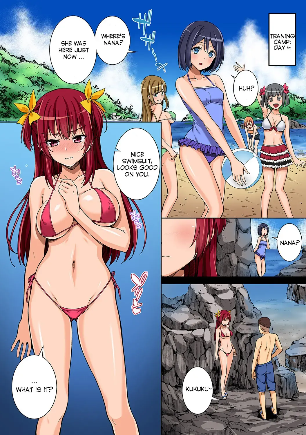 [Tsukimoto Kizuki] Bou Yuumei Shiritsu Daigaku YariCir no Jittai ~Gasshukusaki de Issho ni Natta Ojou-sama Daigakusei-tachi no Baai~ Ch. 1-3 Fhentai - Page 39