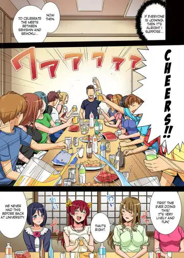 [Tsukimoto Kizuki] Bou Yuumei Shiritsu Daigaku YariCir no Jittai ~Gasshukusaki de Issho ni Natta Ojou-sama Daigakusei-tachi no Baai~ Ch. 1-3 Fhentai - Page 12