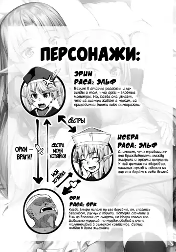 [Kasei] Elf Shimai to Orc-san | Сёстры-эльфийки и орчуня Fhentai - Page 2
