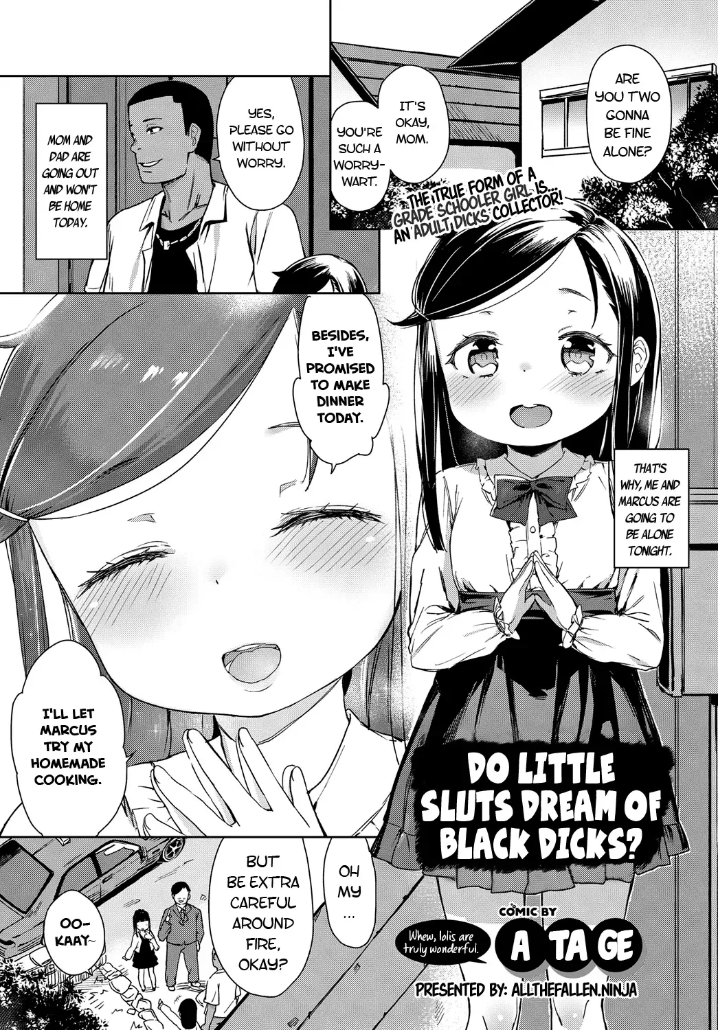 [Atage] Bitch Youjo wa Kokujin Chinpo no Yume o Miru ka? | Do Little Sluts Dream of Black Dicks? Fhentai - Page 1