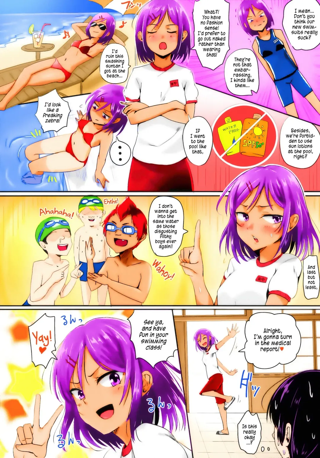 [Guglielmo] Zenra de Suiei no Jugyou! | Naked Swimming Class!! (decensored) Fhentai - Page 3