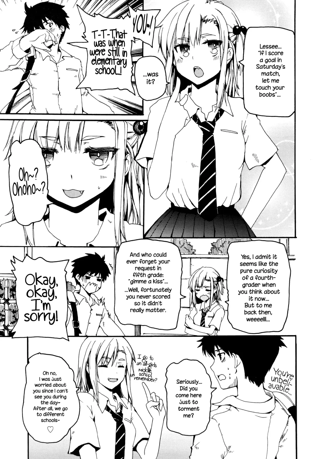 [Makita Yoshiharu] Osananajimi ni Yowami o Misetara Dame tte Koto | Basically, Never Reveal Your Weaknesses to Your Childhood Friend Fhentai - Page 3